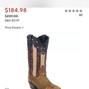 Laredo Women's Patriotic Western Boots - Blue, Red, Tan